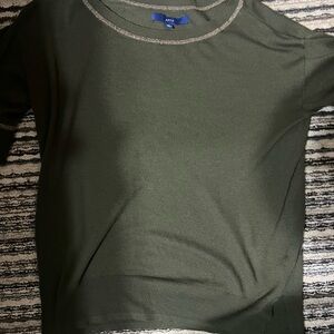 Apt. 9 Dark Green Short Sleeve Top